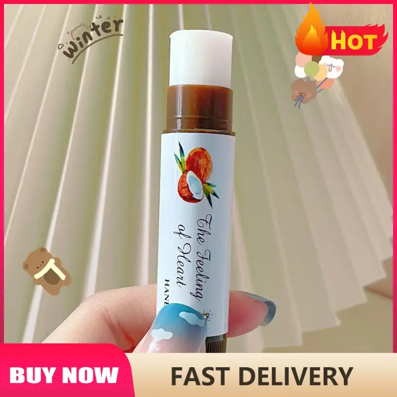 New Waterproof Fruit Lip Balm Peach Tea Color Lipstick Natural Lasting Moisturizing Lip Lines Cambia Colore Jelly Plump Lip Car