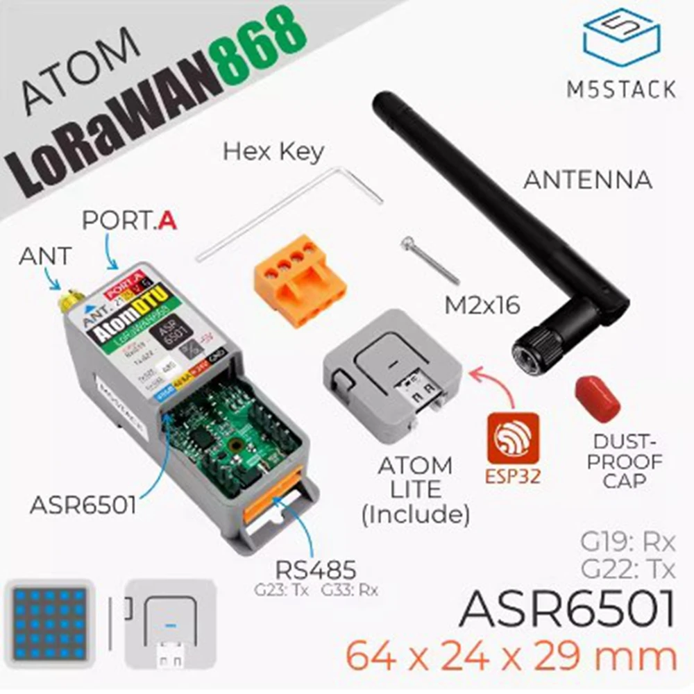 

Программируемый модуль передачи данных DTU LoRaWAN868Mhz, связь RS485, Настраиваемый Тип рельсы