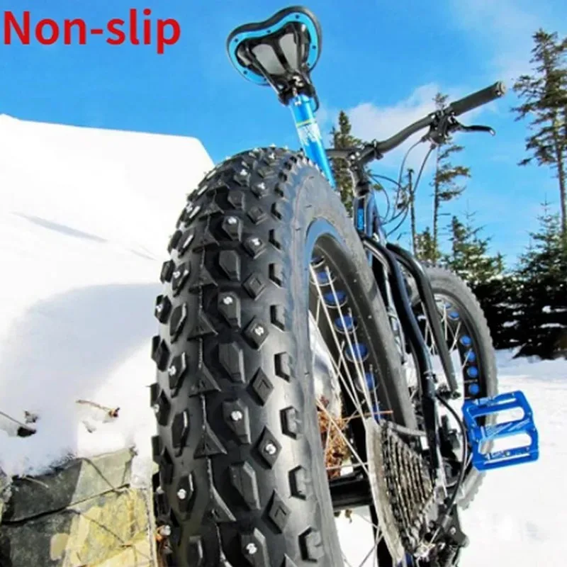 Universal Bike Snow Spikes Tire Cleats Universal Bicycle Winter Car Wheel Tire Studs Winter Anti-Slip Stud Auto Motorcycle wheel tyre studs