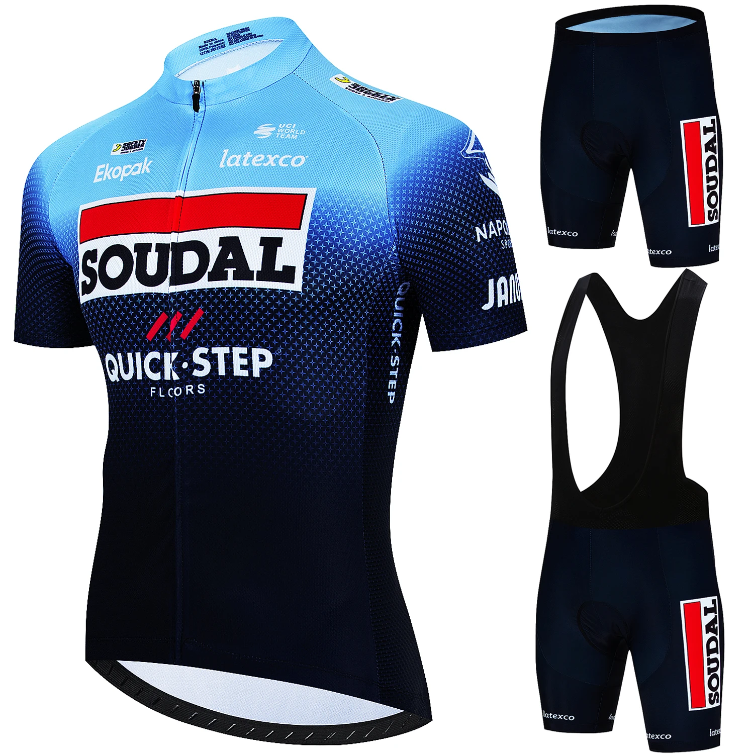 Jersey Cycling SOUDAL Quick Step Road Bike Uniform Team Clothing Men 2025 Jerseys Cycle Spring Summer Men's Shorts Equipment Man 3