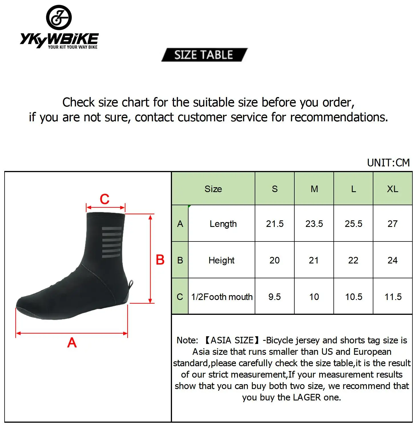 YKYWBIKE Deep Winter Waterproof Cycling Shoes Cover Reflective Thermal Elastic Rainproof thicker Shoe Cover Cycling Overshoes
