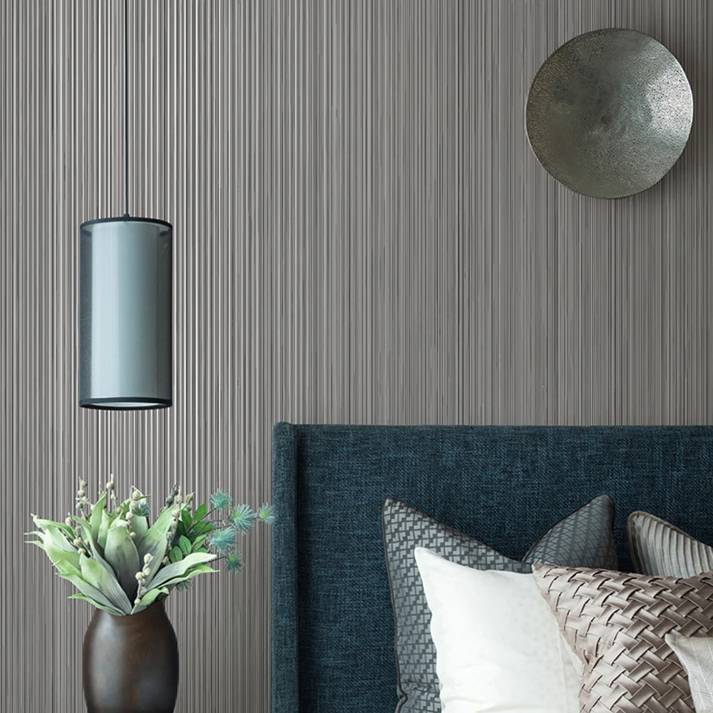 Carta da parati moderna semplice a strisce verticali carta da parati Non  tessuta di colore solido per soggiorno camera da letto rotolo di carta da  parati grigia bianca - AliExpress, image size:1000x1000