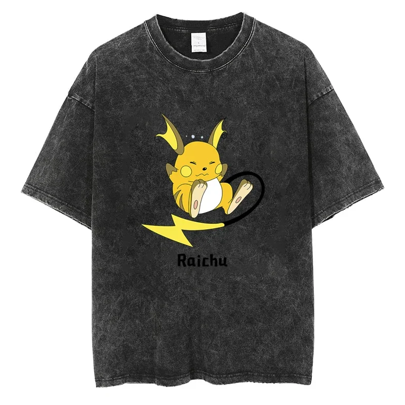 

Elf Baby Pikachu Elf T Shirt Cartoon Cute Print T-shirt Y2k Harajuku Street Unisex Clothes Cotton Casual Oversized Tees