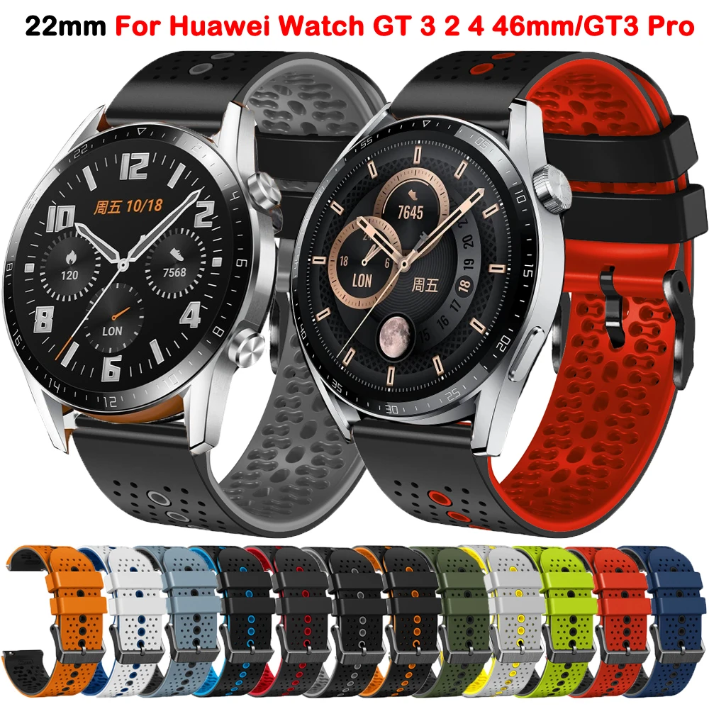 

Ремешок силиконовый для смарт-часов Huawei GT 2, браслет для Huawei GT 4 3 2 GT2 Pro 46 мм SE, браслет для наручных часов, 22 мм