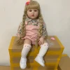 60 CM Silicone Reborn Toddler Doll Toy For Girl Lifelike Vinyl Princess Baby With Cloth Body Bebe Birthday Gift Dress Up Boneca 1