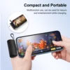 Mini Power Bank Portable 4500mAh Power Phone Charger Capsule Dual USB-C Ports For IPhone16/ 15/15 plus/15 pro/15 pro Max/Android 2