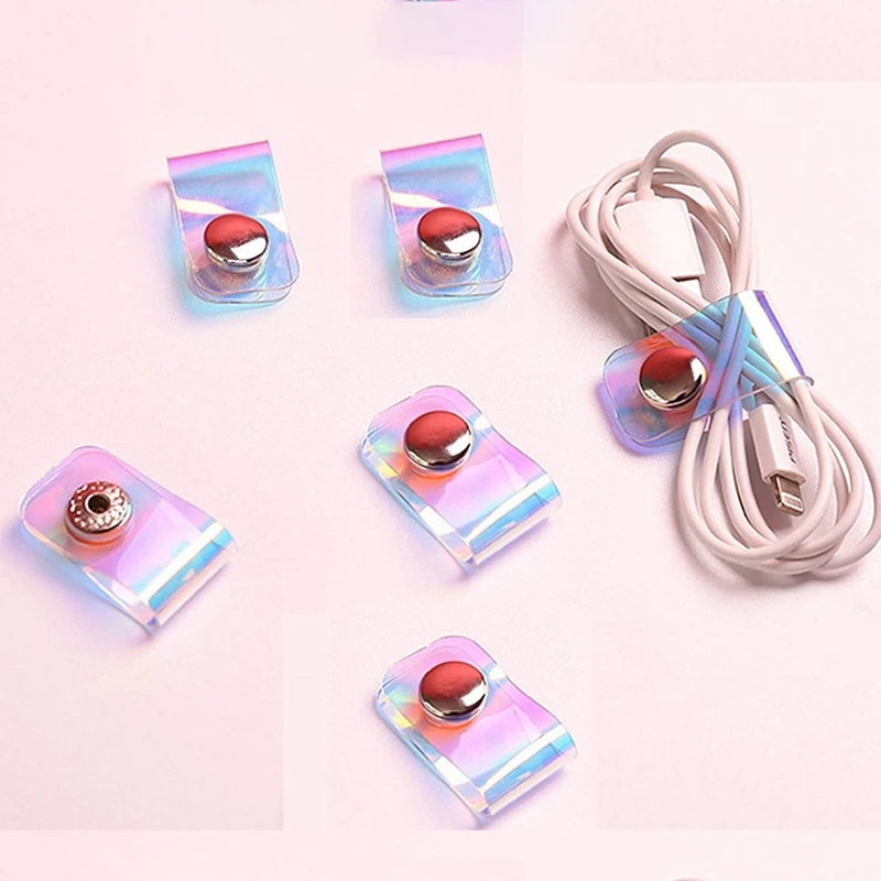 6 Pcs Phone Cord Organizer Keeper Holder Earbud Headphones Reusable