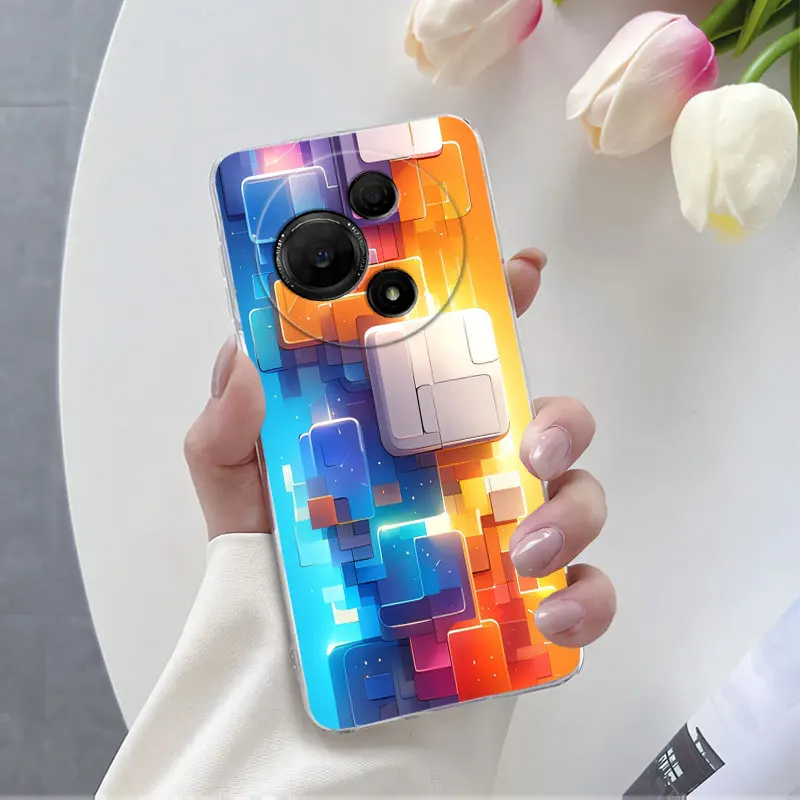 Flower Marble Clear Soft Silicone Phone Case - Enhanced Protection and Style
