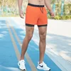 2 in 1 Marathon Shorts Quick Dry Long Distance Running Training Sports Men Gym Summer Pockets Lining Track And Field Shorts 4