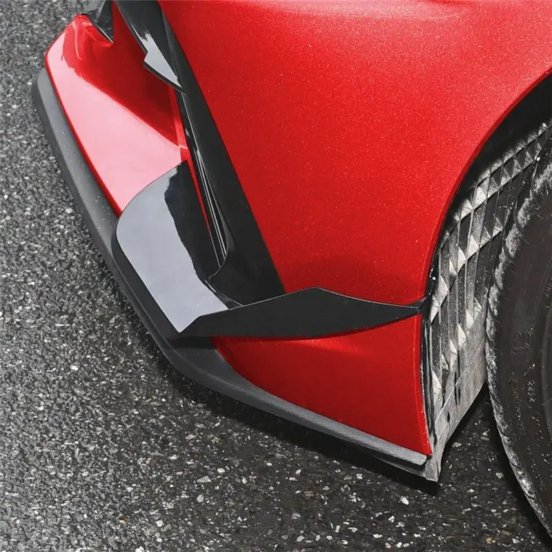 내구성 있는 프론트 사이드 카나드 커버 코르벳 C8 스팅레이 Z51 차량용 사이드 바디 범퍼 에어벤트 핀 트림 액세서리 2020-2024