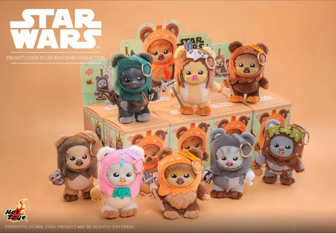 In Stock Hot Toys Ewok Cosbi Keychain Blind Box Cute Action