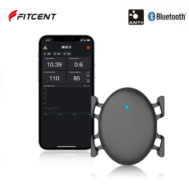 Fitcent Bike Cadence Cycling Speed Sensor Bluetooth Ant + Compatibile Per Wahoo Zwift Elite Hrv Endomondo Peloton Cycling Computer