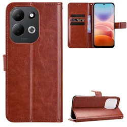 Custodia in Pelle Premium Flip con Funzioni di Portafoglio e Supporto - Cover Protettiva per Smartphone