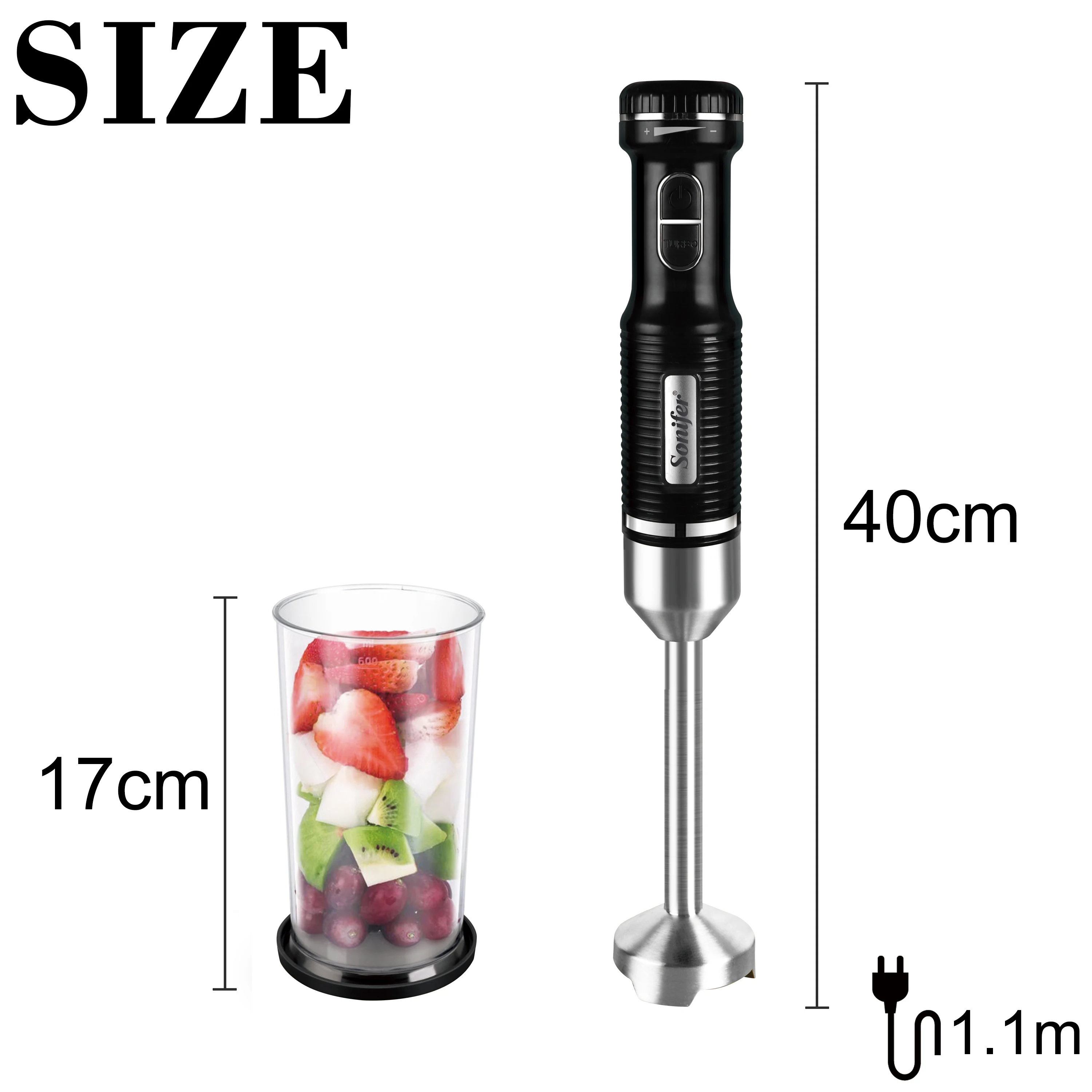 SK5011 Hand Blender Rechargeable Cordless Immersion Blender Handheld 2  Speed with 304 Stainless Steel Blades - AliExpress