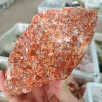 Natural Orange Sunstone, Orange Crystal Ore, Irregular Quartz Rough Rough Stone, Mineral, Reiki, Healer, Degaussing 1