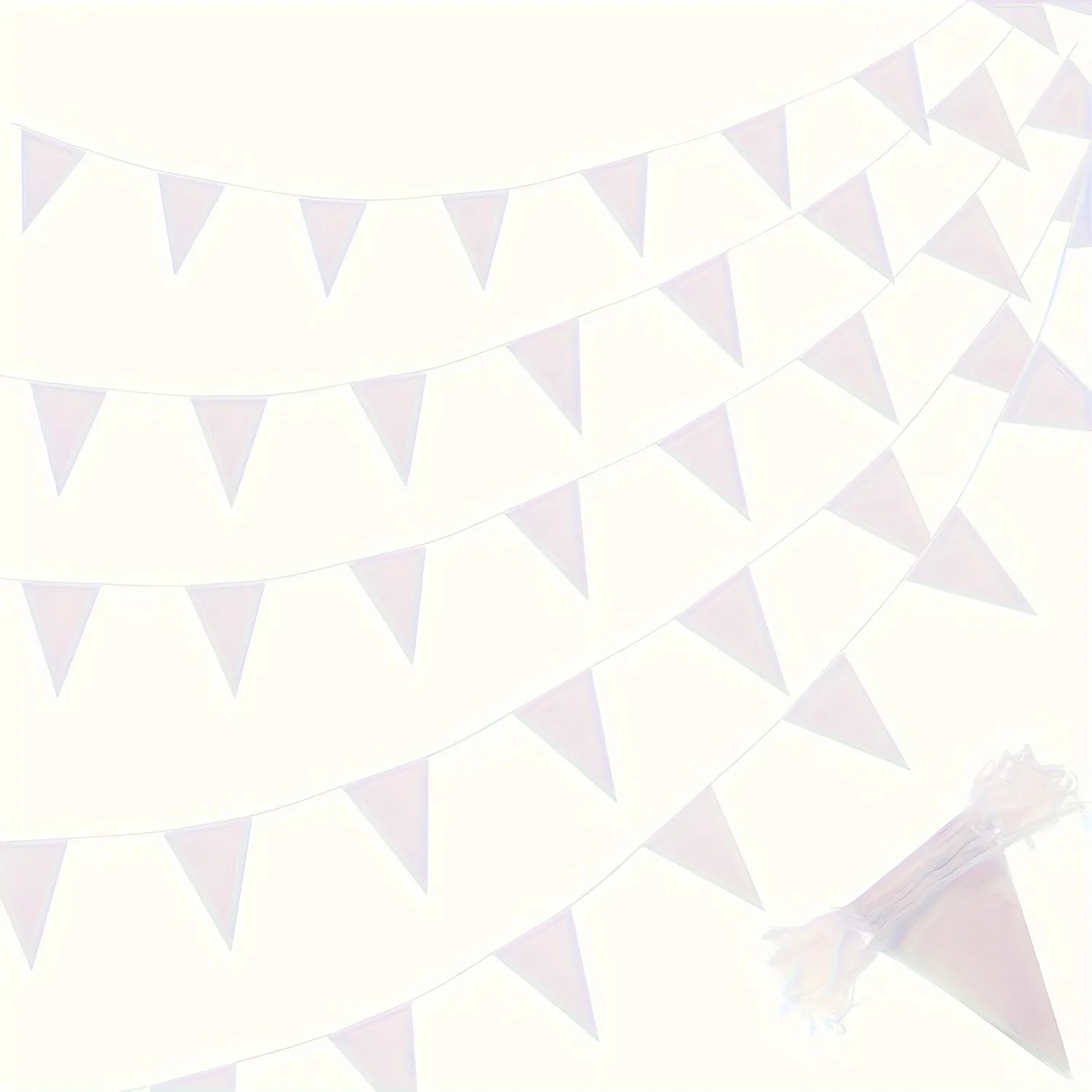 Vibrant Fluorescent Green Pennant Banner