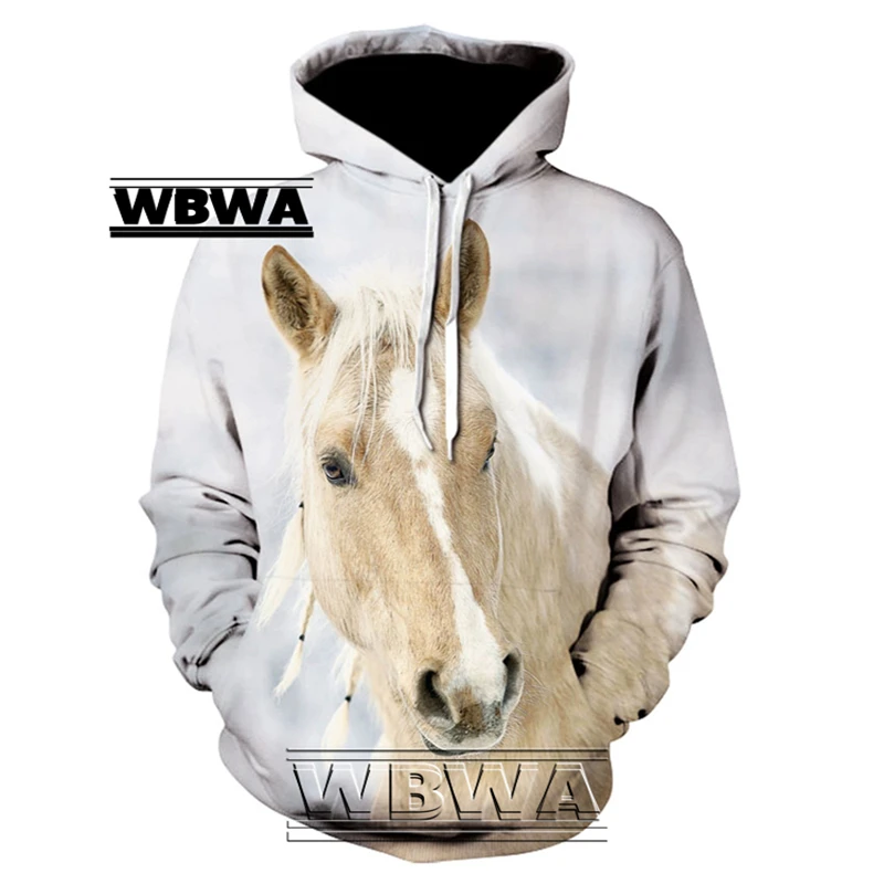 2022 Hot Sale Sweatshirt Men Women 3D Hoodies Print Brown Horse Animal  Pattern Pullover Unisex Casual Creative Oversized Hoodies - AliExpress
