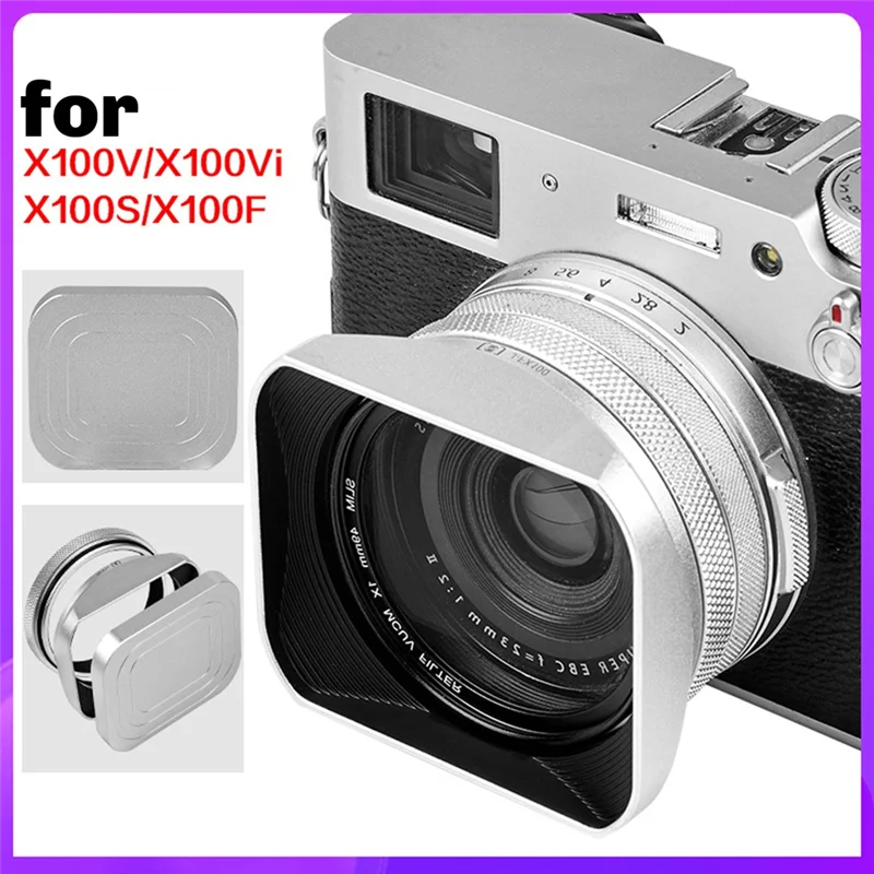 -N07R 렌즈 후드 쉐이드 보호기 Forfuji X100 시리즈는 Len Hood Forx100vi, X100V, X100F, X100T, X100S를 대체합니다.