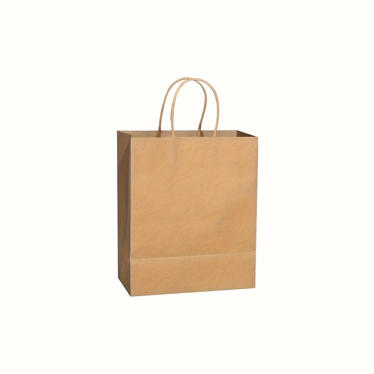 10pcs-Solid color gift bags with handles, kraft paper bags, gift candy bags, suitable for gift packaging, wedding grocery bags