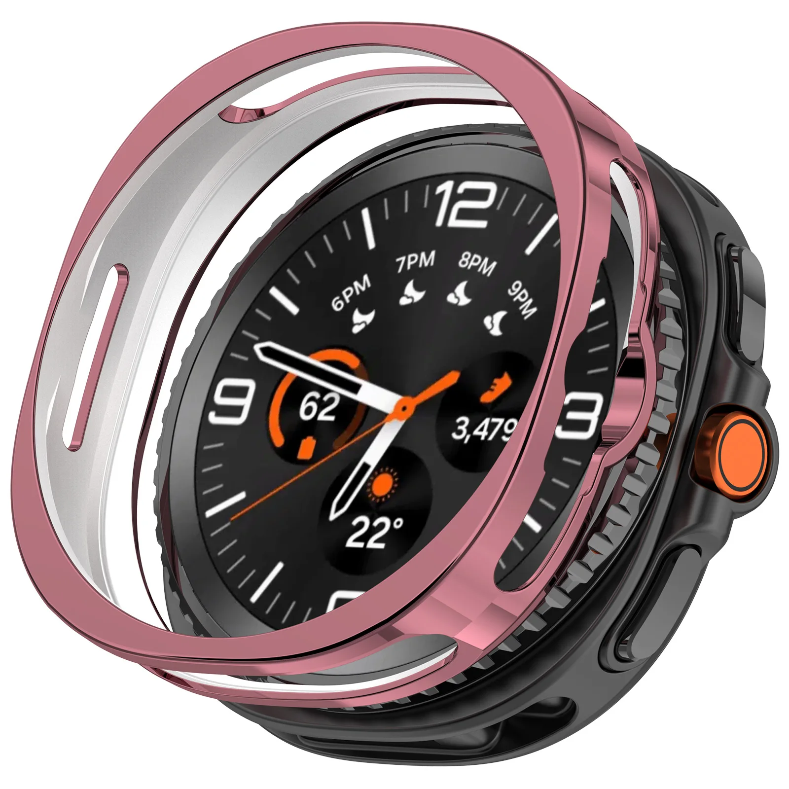 Soft TPU Protective Bumper Shell for Smartwatch - Hollow Out Design