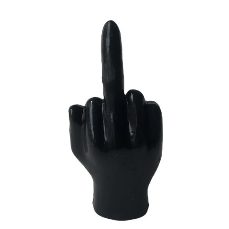 Home Decoration Desktop Living Room Entrances Trendy Play Resin Crafts Cute Middle Finger Ins Style Room Decor Hip Hop