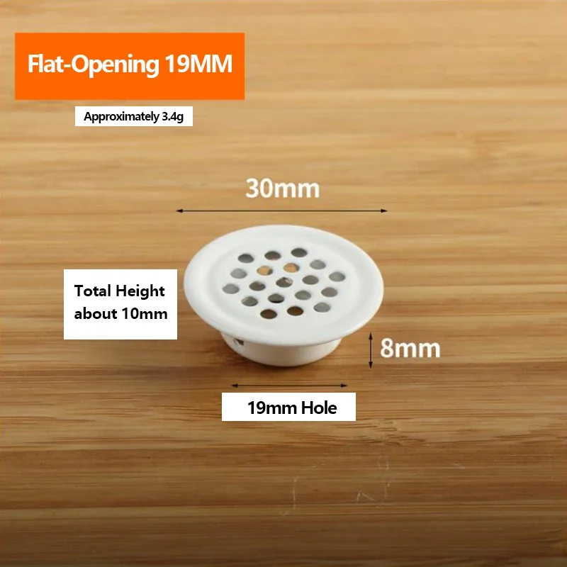 Description Picture 2 of itemCore Vents 4pcs Ventilation Cover Stainless Steel Black Air Vent Louver for Wardrobe Cabinet Mesh Hole