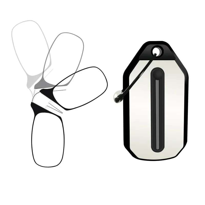 

Transparent Reading Glasses Men Clip Nose Clear Glasses Without Temples Eyeglasses Mini Magnifying Glasses
