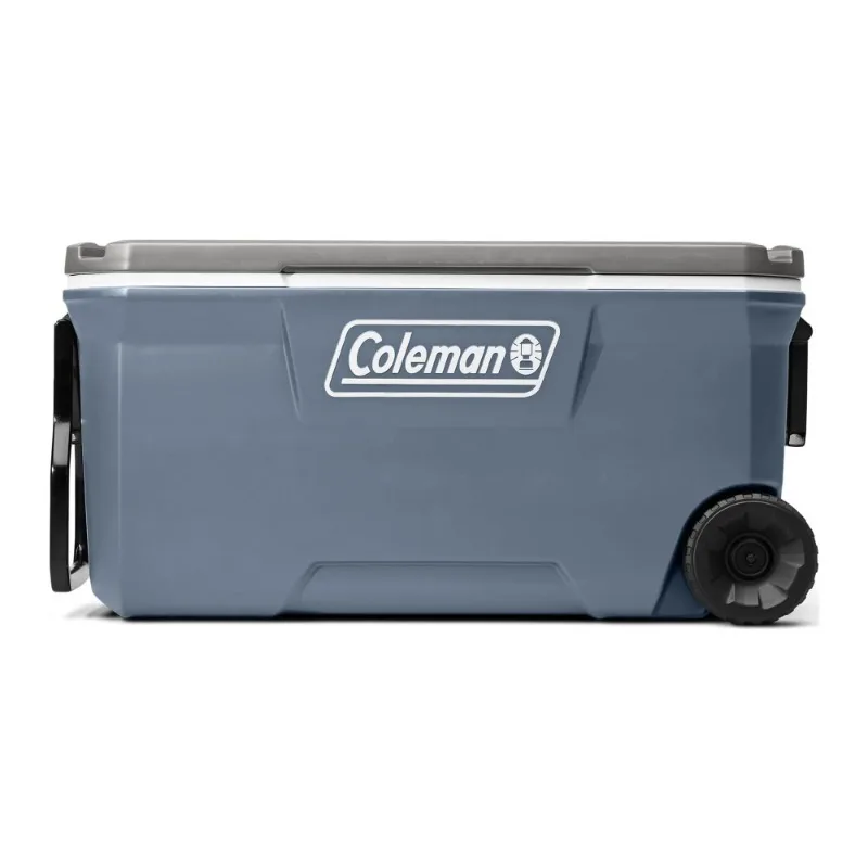 Coleman 100QT Ice Chest Cooler with Wheels, 1