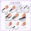 BORN PRETTY Acrylic Powder 30/10g Clear White Pink Acrylic Nail Professional Polymer for French Nail Extension No Need Lamp Cure 6