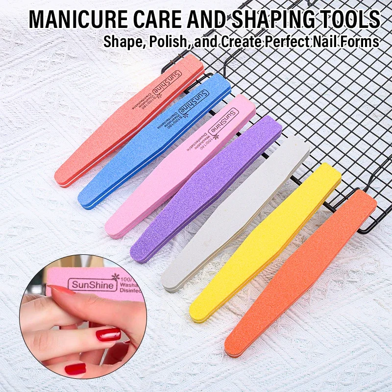 Double-sided Nail Buffer Block Sponge For Manicure And Pedicure_voghion.com