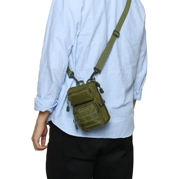 Waterproof Nylon Tactical Waist Bag for Hiking and Outdoor Use