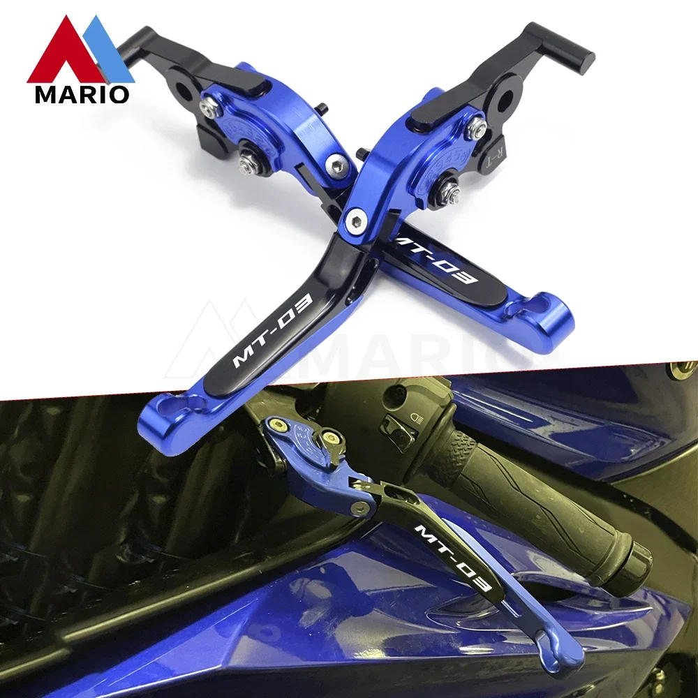 

Motorcycle Accessorie CNC Adjustable Folding Extendable Brake Clutch Levers For Yamaha MT-03 MT03 MT 03 2018 2019 2020 2021 2022