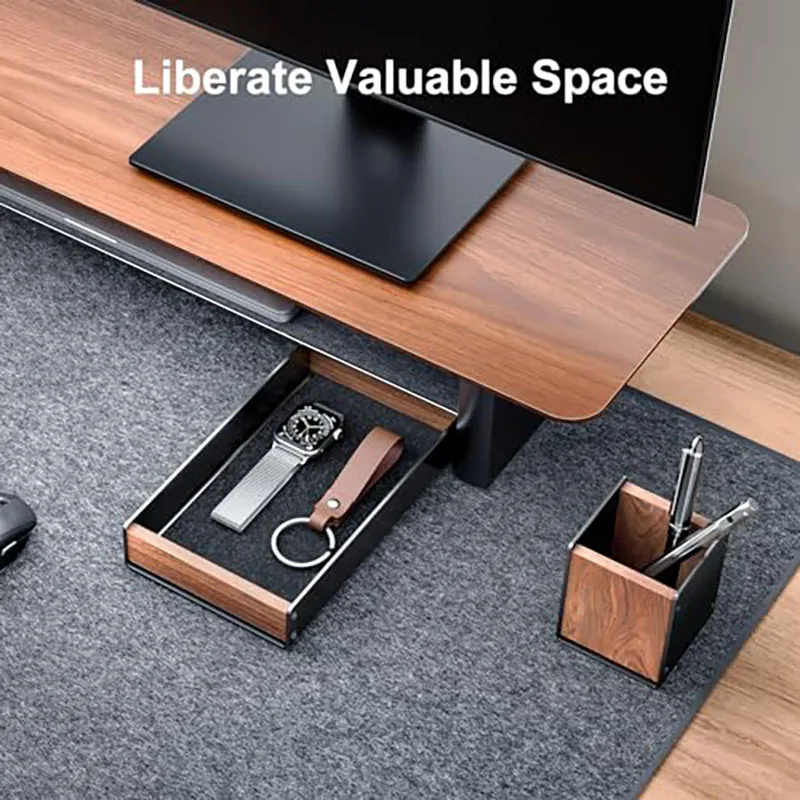 Environmentally Portable Folding Creative Multifunctional Wooden Walnut Pen Holder Storage Box pen holder,pen and brush holder