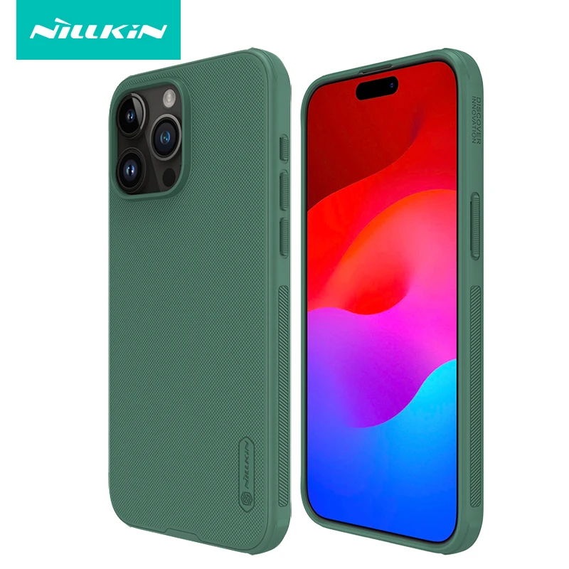 

Матовый чехол NILLKIN для iPhone 15 Pro Max, тонкий жесткий чехол из поликарбоната, матовый чехол для iPhone 15 Pro