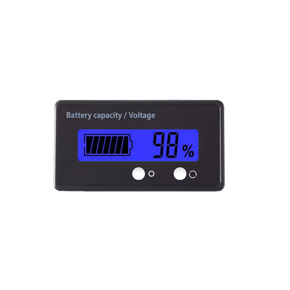 DC 12V 24V 36V 48V 60V 72V LCD 디지털 전압 표시기 GY-6GS 배터리 용량 전압계 대부분의 자동차용 DC 8-120V