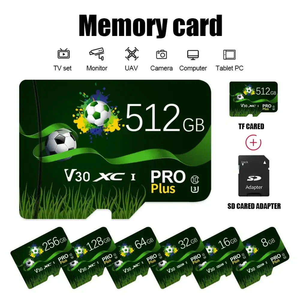 

Карта памяти 512 ГБ, SD/TF флэш-карта памяти 256 ГБ мини SD-карта 128 ГБ V30 класс 10 Micro TF SD-карта 64 ГБ 32 ГБ для телефонов и планшетов Ps5