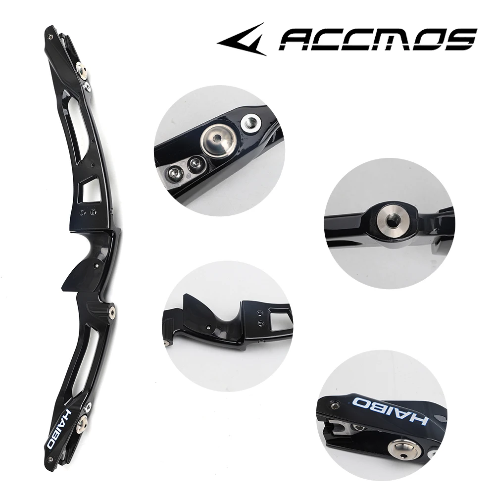 

1pcs Archery Takedown Recurve Bow ILF Riser Limb Right Hand Arrows Foe Bow Hunting Black Aluminum