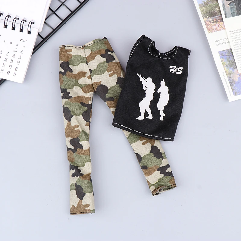 

Black Super Clothes For Boy Doll Outfits Sweatshirt Pants For Boyfriend Ken Dolls Accessories
