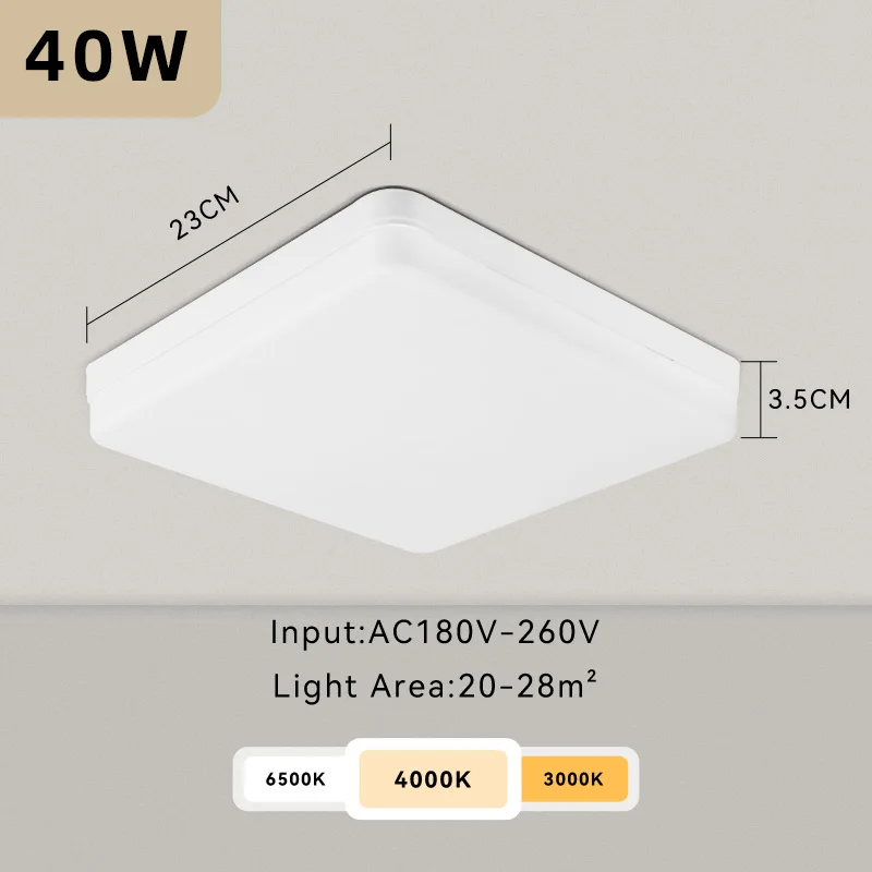 Modern Led Ceiling Lamp 20W 30W 40W Square Ceiling Lights 220V Panel Light for Bedroom Kitchen Living Room Indoor Home LightingLed Downlight，Just New Arrive,Receive additional discount coupons, cloud ceiling light Ceiling Lights