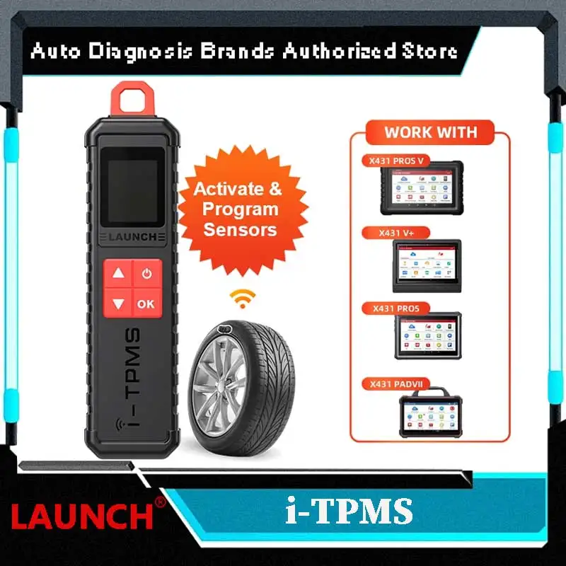 

LAUNCH X431 i-TPMS Tools OBD2 Scanner Car Tire Pressure Inspection Tool TPMS Programming Tool TPMS Sensors Activation Tools