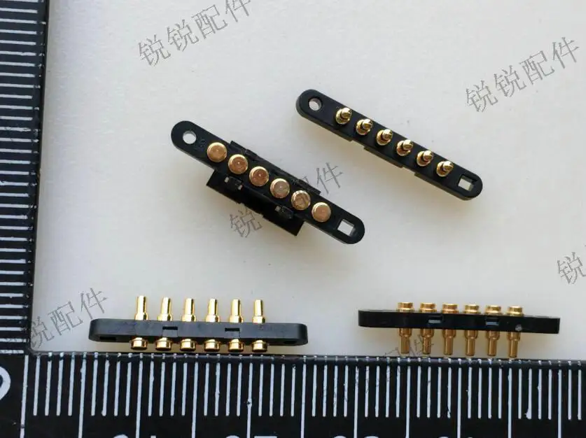 

Free shipping For POGOPIN Spring pin connector Antenna thimble 6P single row test probe battery pin charging pin