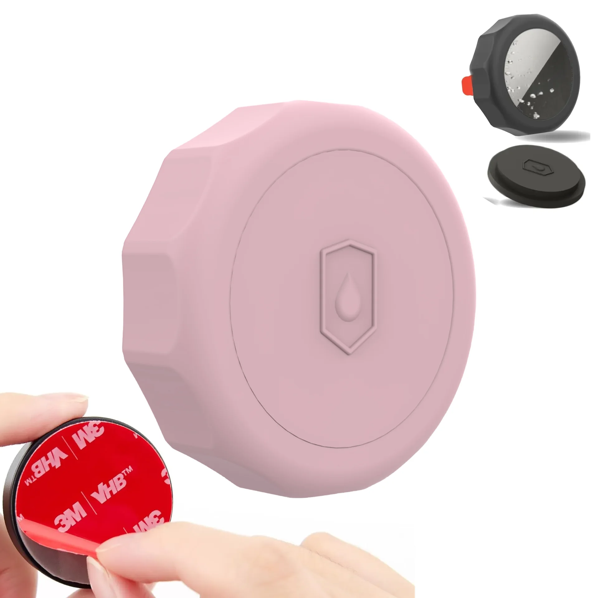 Magnetic Silicone AirTag Holder with Adhesive Sticker