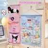 Sanrio Wall Mounted Bag Organizer Cute Pink Kuromi Cinnamoroll My Melody Wall Hanging Fabric Caddy Storage Bag Organizers Pocket 1