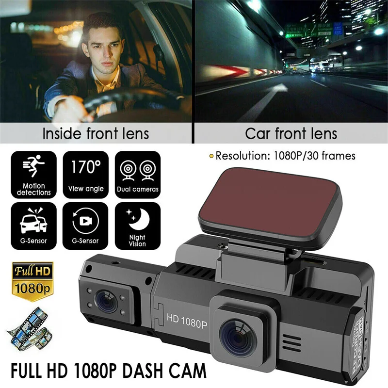 Night Vision Security Camera Car DVR Camera with AUX connection G-sensor  Date Setting Motion Detection Loop Recording