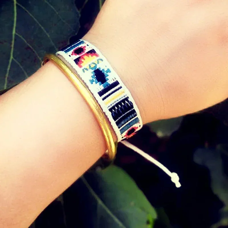 Bohemia Style Weave Rope Friendship Bracelets For Woman Men Cotton Handmade Charm Bracelet & Bangles Ethnic Jewelry Gifts bracelet jewelry