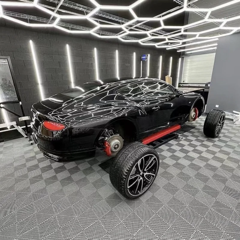 Шестигранный потолок, искусственная Детализация для автомобильного выставочного зала, автомобильной мастерской, дизайнерской мастерской для автомобиля