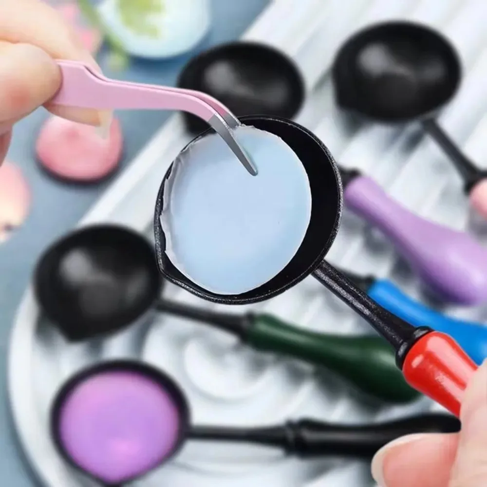 Wax Sealing Spoon Lacquer Seal Non Stick Spoon Stamp Seal Heating Lacquer Wax Tool Anti Stick Easy To Clean