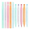 Colorful Double Head 2 in1 Waterproof Liquid Eyeliner Moon Star Shapes Tattoo Stamp Quick To Dry Eye Liner Pencil Makeup Tool 6