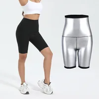 Short brûlant les graisses, Leggings de Compression, pantalon amincissant, taille longue, entraîneur de sueur, Thermo chaud, perte de poids, tondeuse pour femmes 1