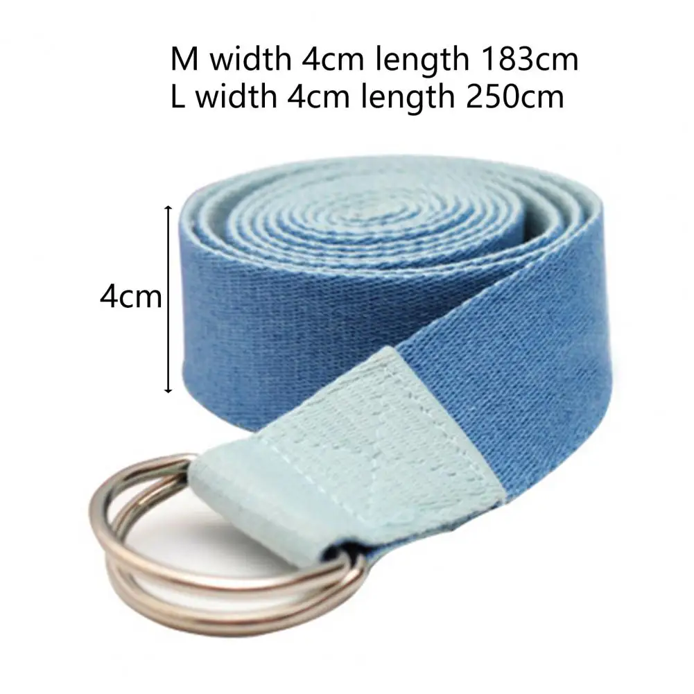 Stretch Band Non Slip High Toughness Patchwork Color Multi-functional Yoga Auxiliary Stretching Belt Yoga Exercise Accessory